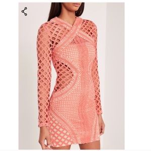 Missguided Carli Bybel Long Sleeve Dress